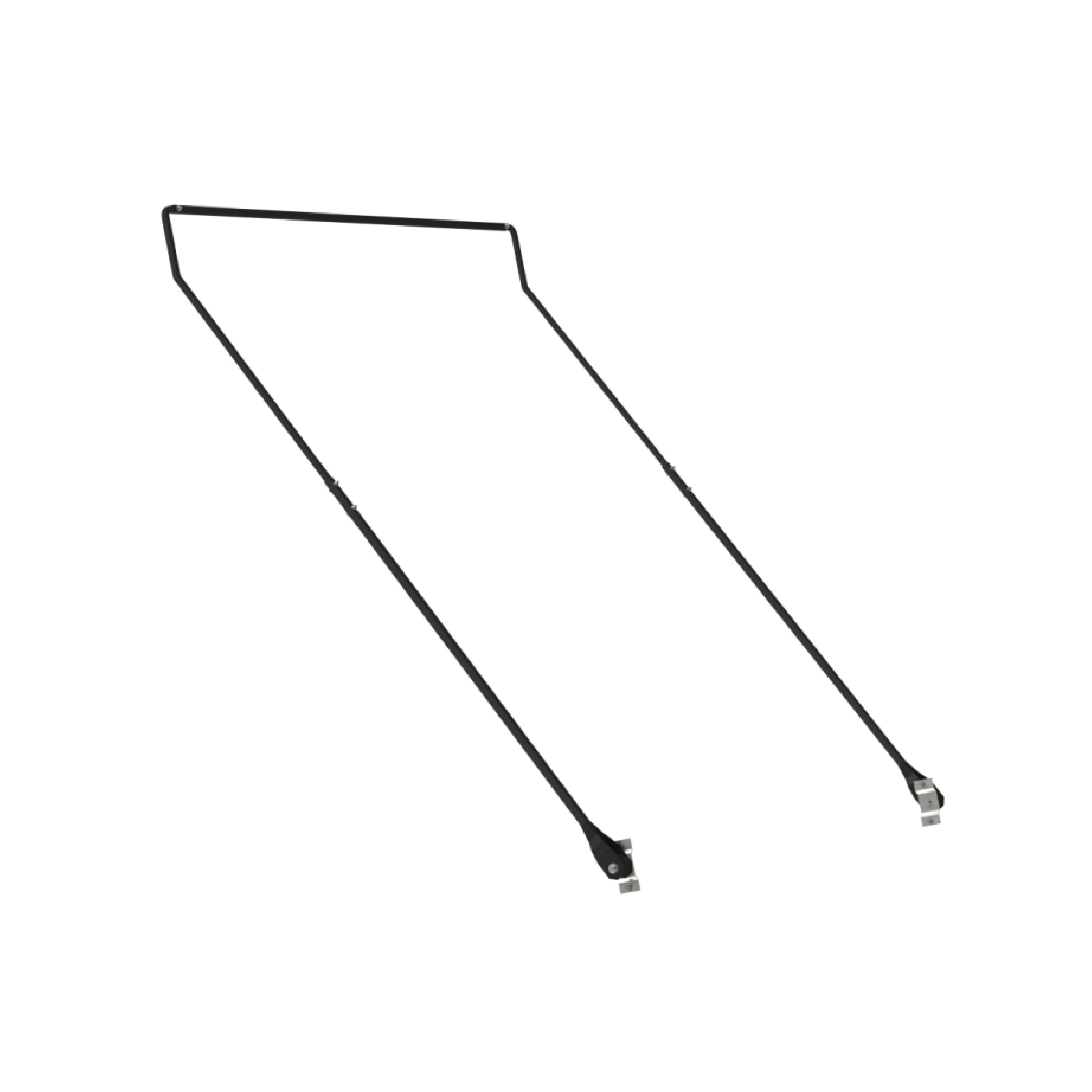 Steel 3-Spring Bent Tarp Arm System For Dump Trucks Up To 16 FT (GHS 5250)